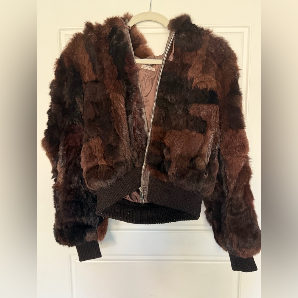 RealRabbit Fur Coat with Hood
